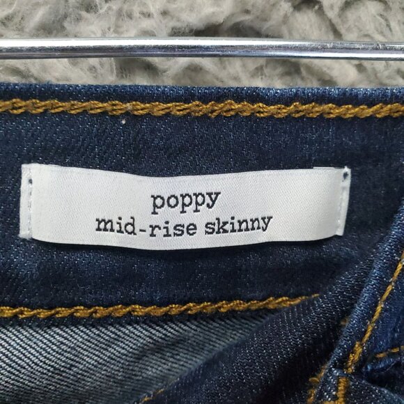 Jessica Simpson Jeans Womens 14 Blue Poppy Mid-Rise Skinny Stretch Denim - Picture 3 of 15